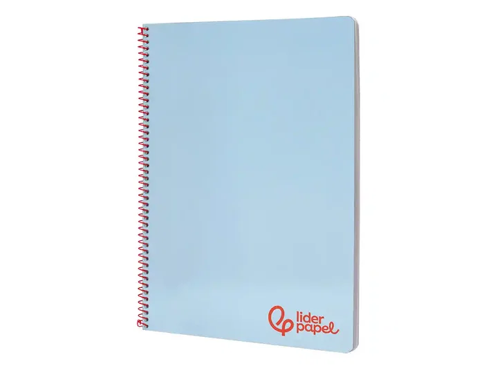 Liderpapel Cuaderno Espiral A4 Wonder Tapa Plástico 80 Hojas 90gr Cuadro 4mm Azul