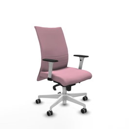 PIQUERAS Y CRESPO Silla Albacete Confidente Rosa con Mecanismo Sincro