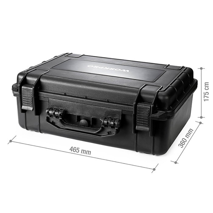 Workpro Maleta estanca antichoque 46,5 x 36 x 17,5 cm