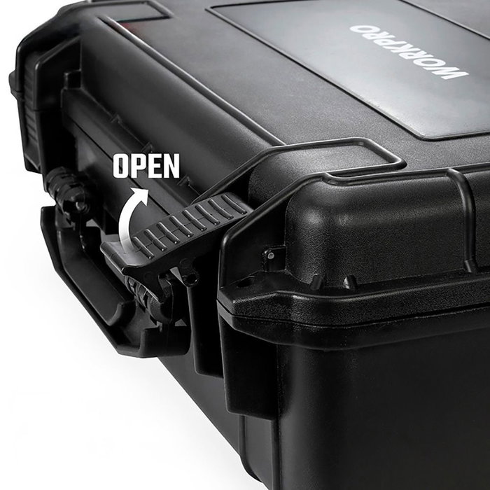 Workpro Maleta Estanca Antichoque 46,5 x 36 x 17,5 cm Plástico Espuma Recortable