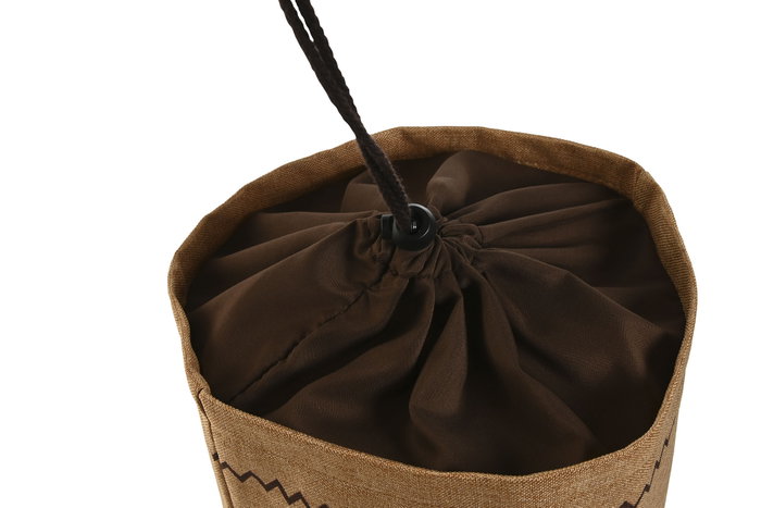 DKD Home Decor Bolsa de Algodón y Poliéster Natural para Cebollas 26x21x27 cm
