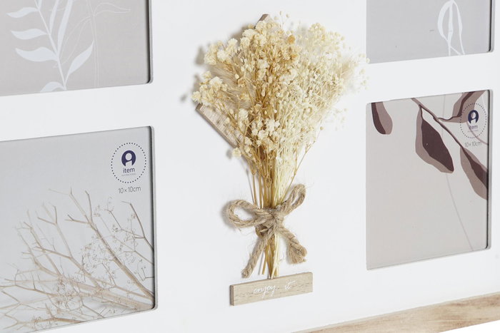 DKD Home Decor Marco Multifoto Paulownia 39x1,2x33 para 5 Fotos Natural DKD Home Decor Marco Multifoto Paulownia 39x1,2x33 para 5 Fotos Natural
