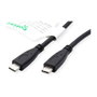 ROLINE USB-C 3.2 Gen 2 Cable PD 100W 10Gbps 1m Negro - Ref: 11.44.9057