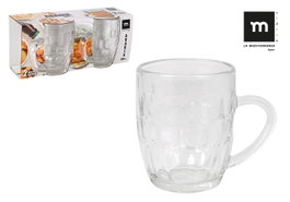 La Mediterranea Set de 2 Jarras de Cerveza Abadia 300 cc (24 Cajas) | Modelo Abadia