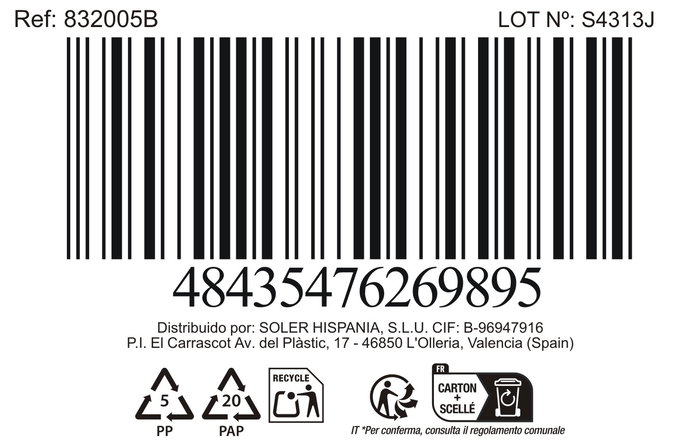 La Mediterranea Set 2 Jarras Cerveza "Abadia" 300 cc (24 Cajas)