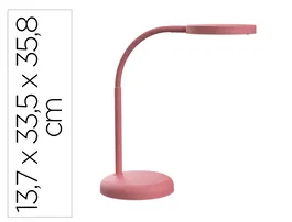 Maul Lámpara de escritorio LED 5W 769lm Luz Cálida Brazo y Cabezal Giratorios Rosa