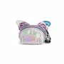 Oh My Pop Monedero Oval Wings Plateado PVC 9x11.5x4.5cm