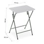 Versa Mesa Plegable Blanca 37.5 x 65.5 cm