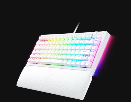 Razer Teclado BlackWidow V4 75% Blanco RZ03-05001700-R3M1 Mecánico Gaming Aluminio RGB