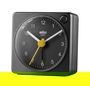 Braun BC-02-XB Reloj Despertador Clásico Analógico Negro con Luz de Fondo y Alarma Creciente