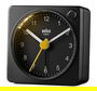 Braun BC-02-XB Reloj Despertador Clásico Analógico Negro con Luz de Fondo y Alarma Creciente