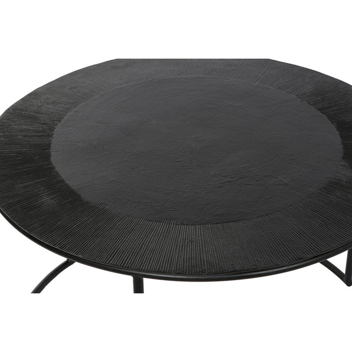 DKD Home Decor Set de 2 Mesas Auxiliares Negro