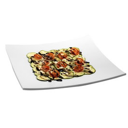Vollrath Pujadas Plato con Ala 42x42 cm - Plato Llano de Melamina para Vajilla