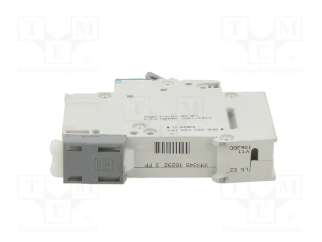 HAGER MBN163E Interruptor magnetotérmico 63A 1 polo 6kA HAGER MBN163E Interruptor magnetotérmico 63A 1 polo 6kA