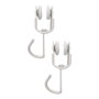 Micel Poleas para cortina interior modelo tld18 de acero blanco