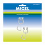 Micel Poleas para cortina interior modelo tld18 de acero blanco