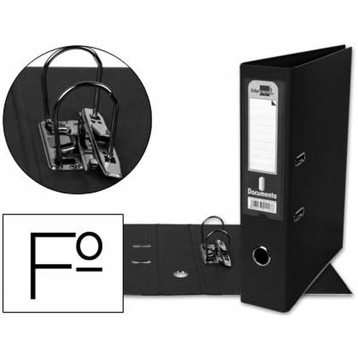 Liderpapel Archivador de palanca Documenta Folio Negro 75mm Liderpapel Archivador de palanca Documenta Folio Negro 75mm