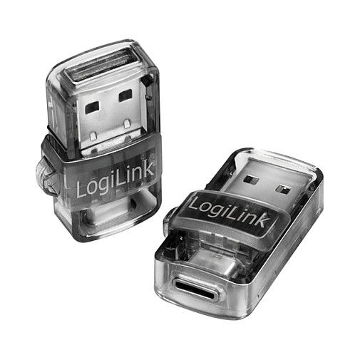 LogiLink Adaptador Bluetooth 5.0, USB 3.2 Tipo-A y Tipo-C, Dongle para PC y Laptop