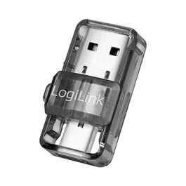 LogiLink Adaptador Bluetooth 5.0, USB 3.2 Tipo-A y Tipo-C, Dongle para PC y Laptop