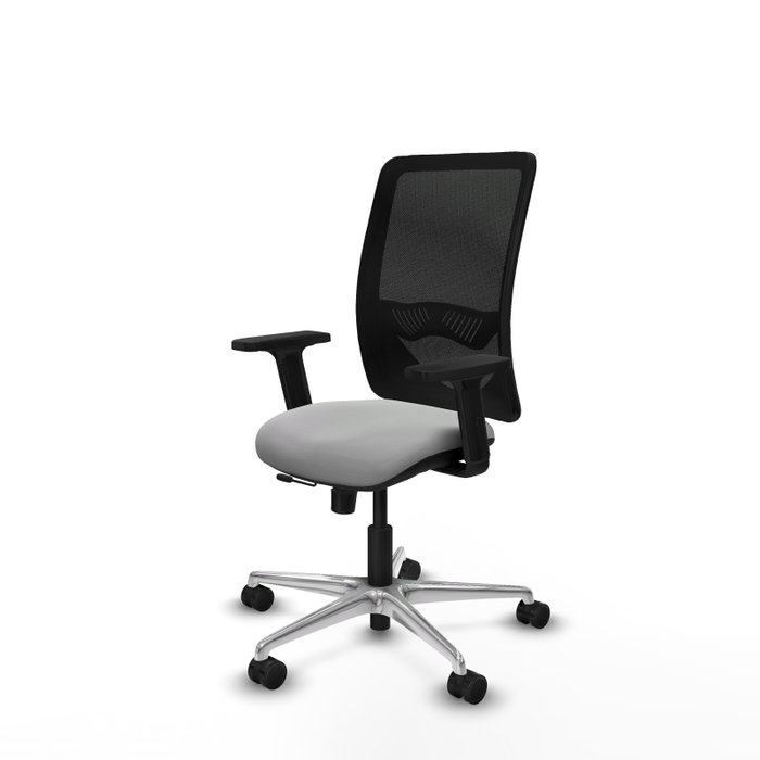 PIQUERAS Y CRESPO Silla de oficina Zulema Gris claro/Negro PIQUERAS Y CRESPO Silla de oficina Zulema Gris claro/Negro