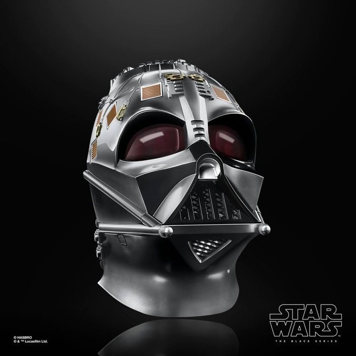 Hasbro Star Wars Casco Electrónico Darth Vader con Decorado Detallado y Sonidos, Réplica Coleccionable