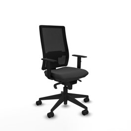 PIQUERAS Y CRESPO Silla de oficina Horna Gris oscuro y Negro