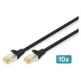 Digitus Cable de conexión CAT 6A S/FTP 5m Negro (Pack de 10)