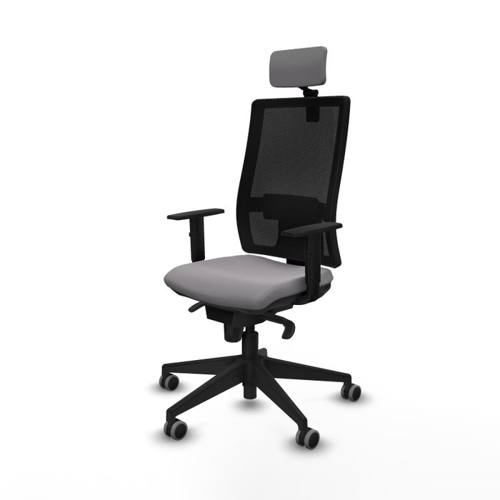 PIQUERAS Y CRESPO Silla de oficina Horna con mecanismo Sincro, Gris y Negro PIQUERAS Y CRESPO Silla de oficina Horna con mecanismo Sincro, Gris y Negro