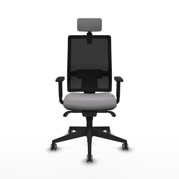 PIQUERAS Y CRESPO Silla de oficina Horna con mecanismo Sincro, Gris y Negro PIQUERAS Y CRESPO Silla de oficina Horna con mecanismo Sincro, Gris y Negro