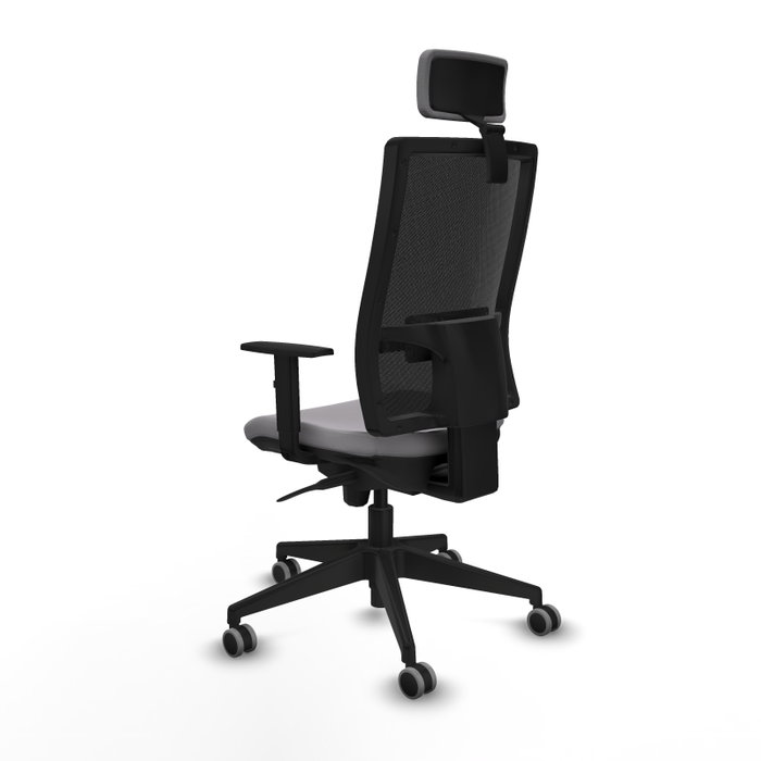 PIQUERAS Y CRESPO Silla de oficina Horna con mecanismo Sincro, Gris y Negro PIQUERAS Y CRESPO Silla de oficina Horna con mecanismo Sincro, Gris y Negro