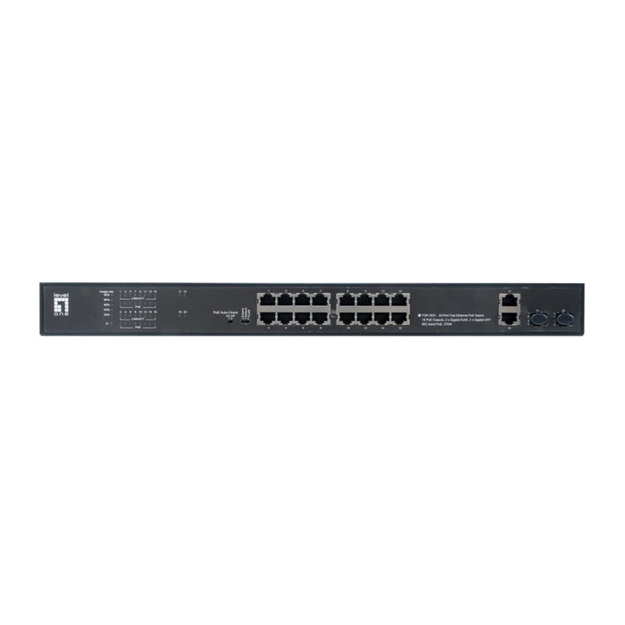 LevelOne FGP-2031 Switch Fast Ethernet 20 Puertos PoE 270W LevelOne FGP-2031 Switch Fast Ethernet 20 Puertos PoE 270W