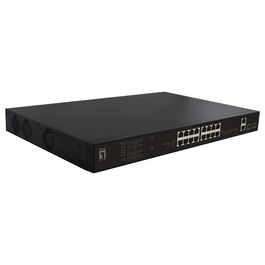 Level One FGP-2031 Switch No Administrado 16x PoE+ 16x FE 2x GE 2x SFP 270W Montaje Rack 1U