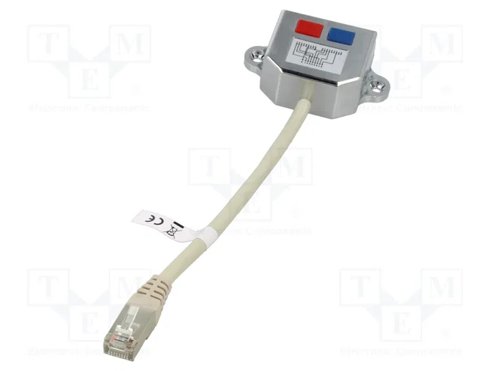 GOOBAY Divisor RJ45 Cat 5 con 1 enchufe y 2 tomas, 0,15m