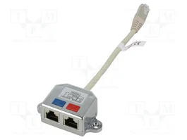 GOOBAY Divisor RJ45 Cat 5 con 1 enchufe y 2 tomas, 0,15m