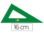 Liderpapel Cartabón de Acrílico Verde 16 cm
