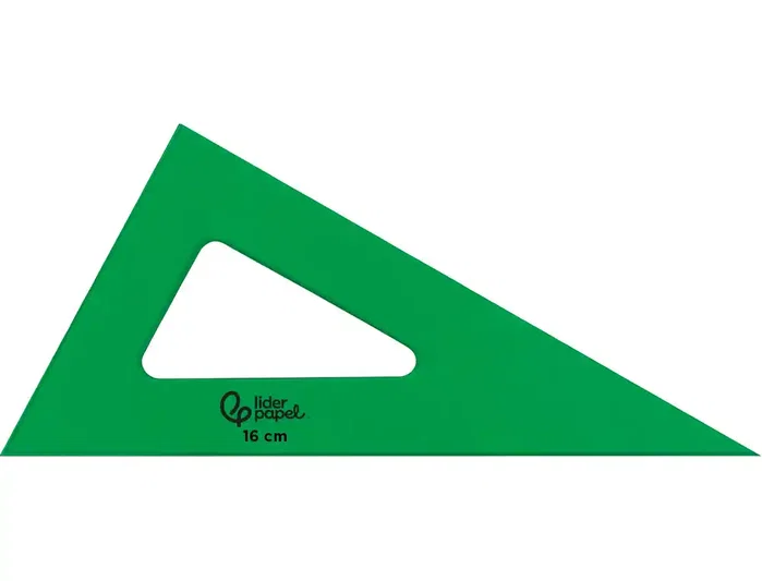 Liderpapel Cartabón de Acrílico Verde 16 cm