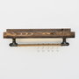 Hanah Home Boruraf182 Estantería de Tubo, Madera de Abeto, Metal y Cuerda, Estilo Bohemia Industrial Rústico