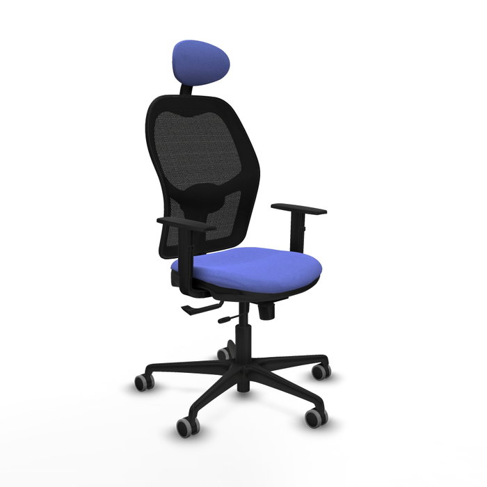 PIQUERAS Y CRESPO Silla de oficina Jorquera con mecanismo Sincro/Traslack Azul claro PIQUERAS Y CRESPO Silla de oficina Jorquera con mecanismo Sincro/Traslack Azul claro