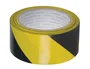 Q-connect Cinta adhesiva de seguridad amarilla y negra 20 m x 48 mm