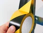 Q-connect Cinta adhesiva de seguridad amarilla y negra 20 m x 48 mm