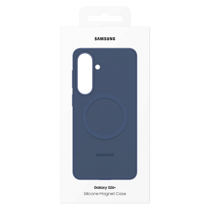 Samsung EF-ES947CVEGWW Funda Silicona Magnética Compatible con MagSafe para Galaxy S26+, Color Púrpura, Resistente a Impactos y Rayones