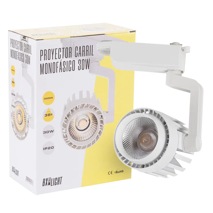 BX3 LIGHT Faith BX3-FC-D-30-CW Foco de Carril LED 30W 2600 Lumenes 6000K Monofasico 40000 horas