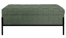 DKD Home Decor Descalcetadora de Poliéster y Metal con Tapa