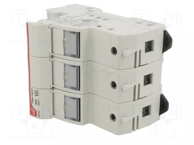 DF ELECTRIC Portafusibles PMX de 3 polos para raíl DIN DF ELECTRIC Portafusibles PMX de 3 polos para raíl DIN