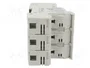 DF ELECTRIC Portafusibles PMX de 3 polos para raíl DIN
