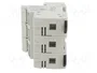 DF ELECTRIC Portafusibles PMX de 3 polos para raíl DIN