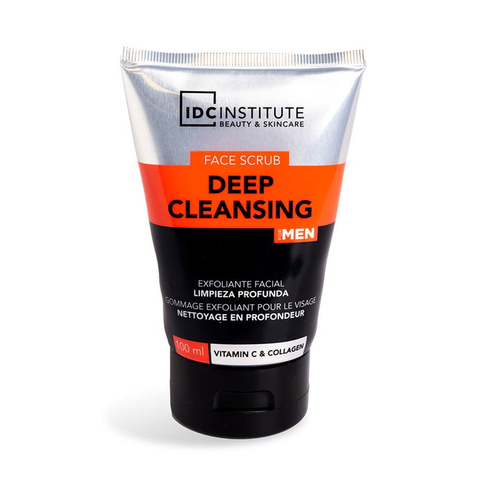 IDC Institute Exfoliante Facial Deep Cleansing con Carbón y Vitamina C - Limpieza Profunda 100 ml