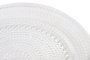 DKD Home Decor Set de 12 Platos Llanos de Cristal Transparente con Relieve