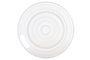 DKD Home Decor Set de 12 Platos Llanos de Cristal Transparente con Relieve