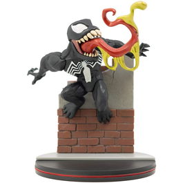 Quantum Mechanix Figura Q-Fig Marvel Venom 10cm PVC Base Diorama